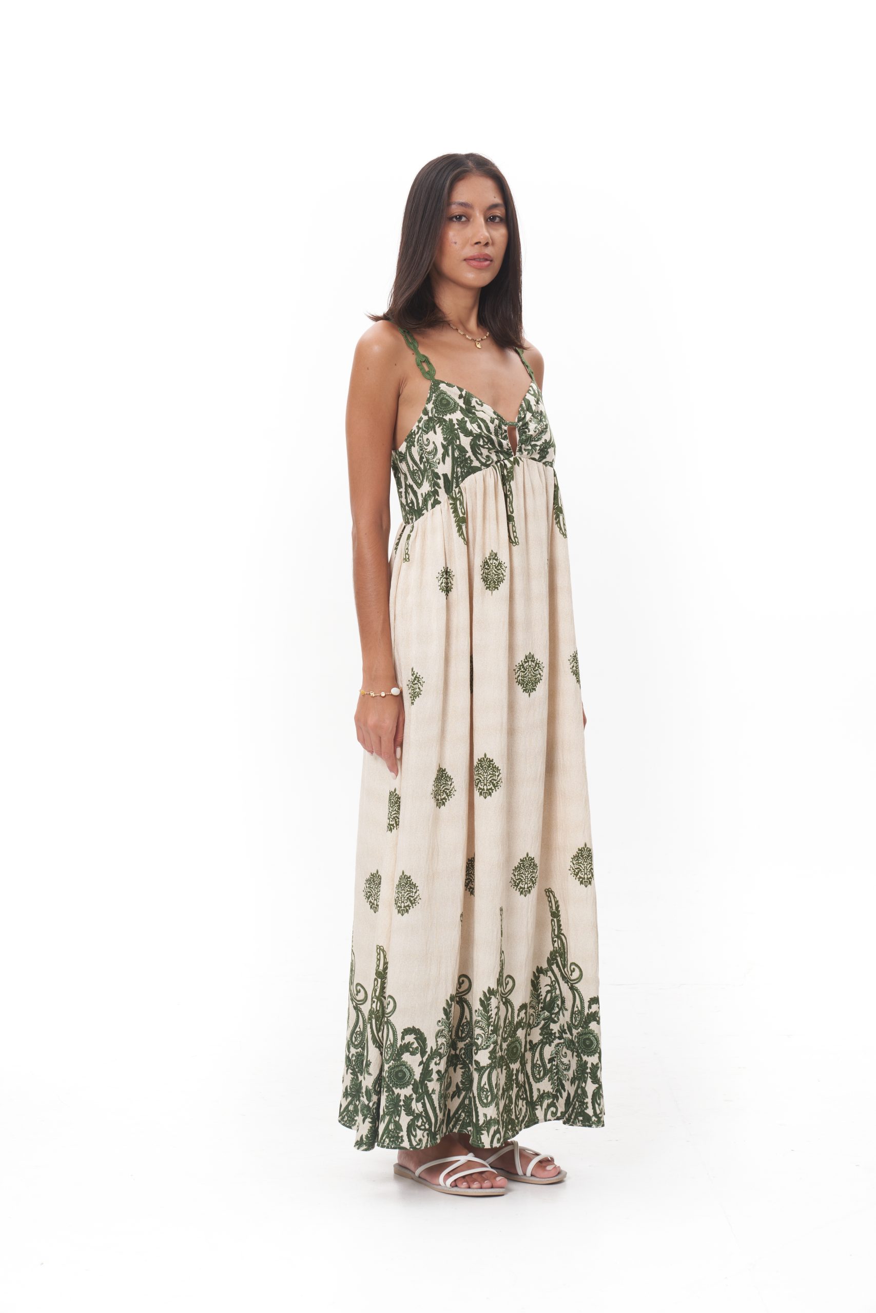 Alira Maxi Dress (Green) - Image 2