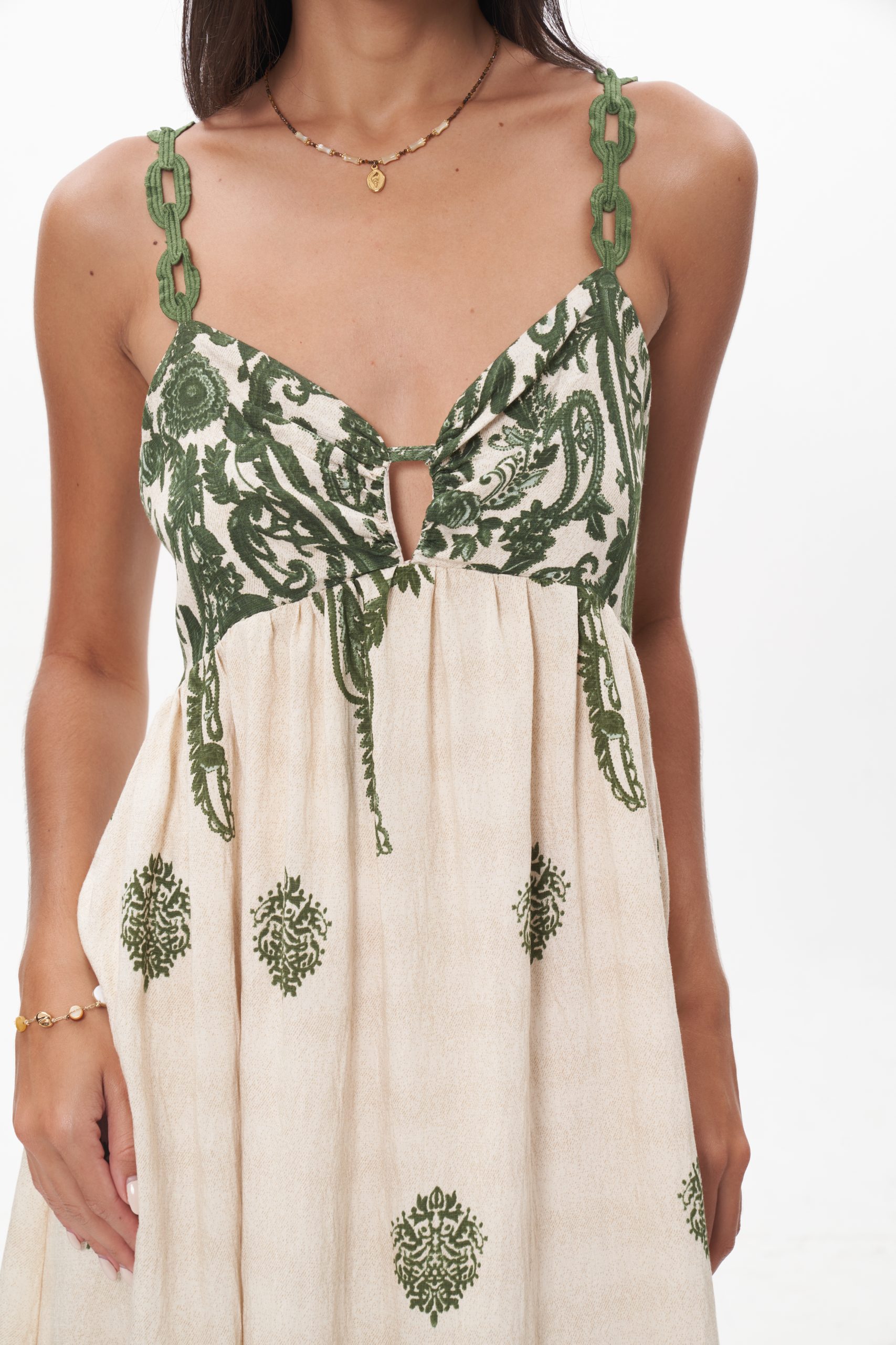 Alira Maxi Dress (Green) - Image 3