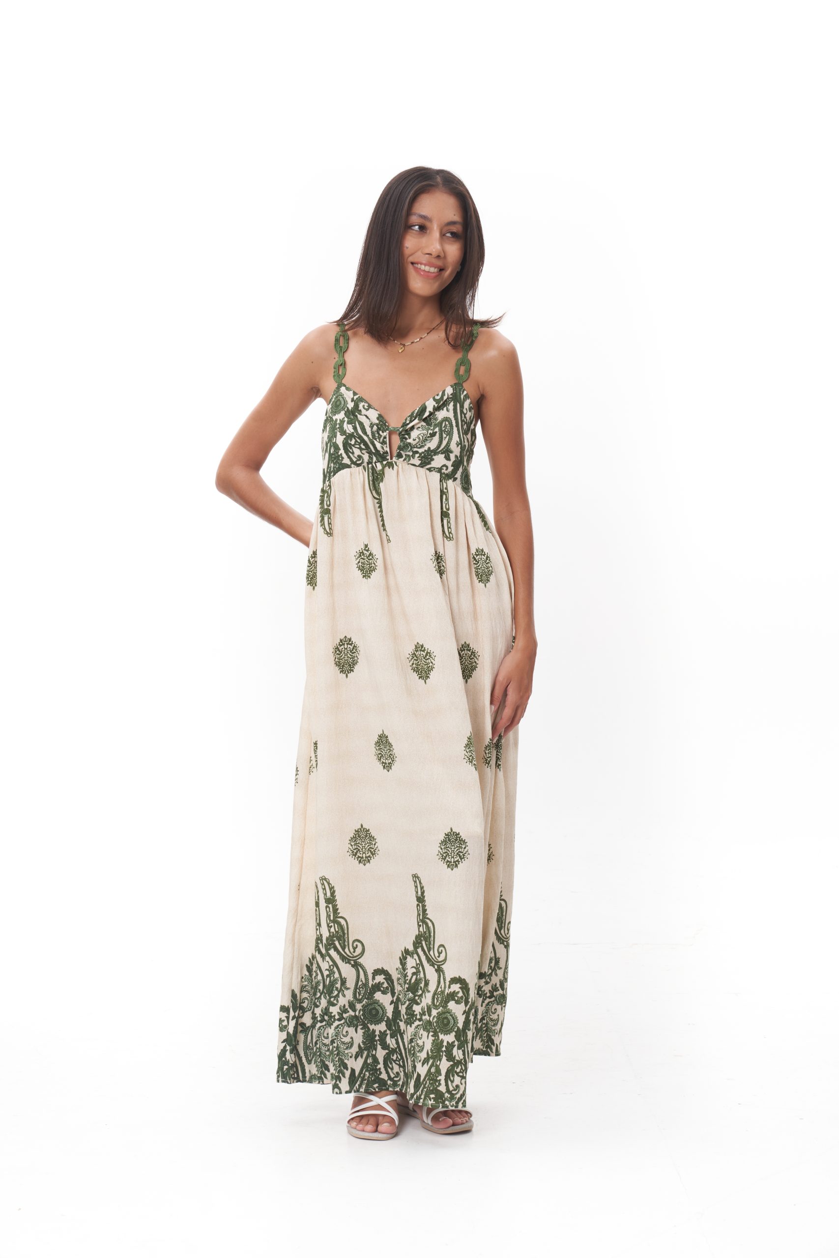 Alira Maxi Dress (Green) - Image 4